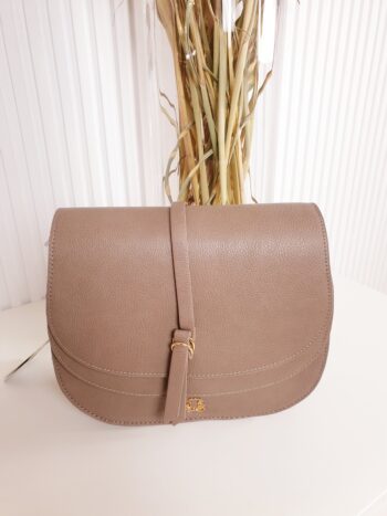 torebka, listonoszka, skóra ekologiczna, kolor taupe, torebka damska