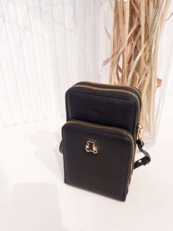 torebka, na telefon, z zamkami, nie duża, torebka na telefon i portfel