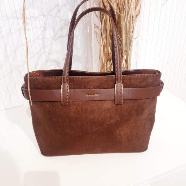 torebka, gallantry, zamszowa, czekoladowa, ekologiczna skóra,