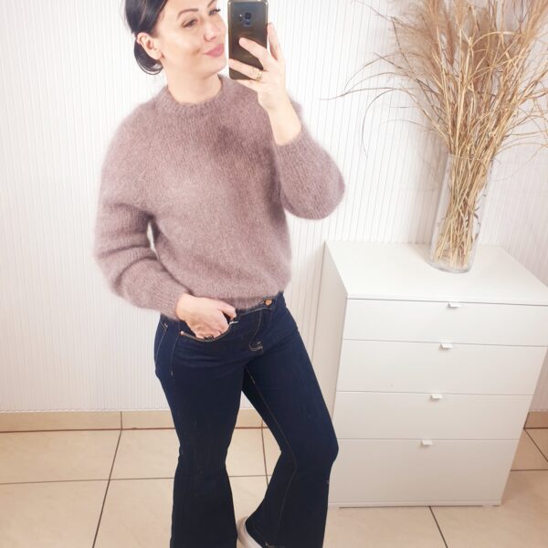 spodnie, jeansowe, ciemny granat, wysoki stan, dzwony, z kieszeniami, na zamek,